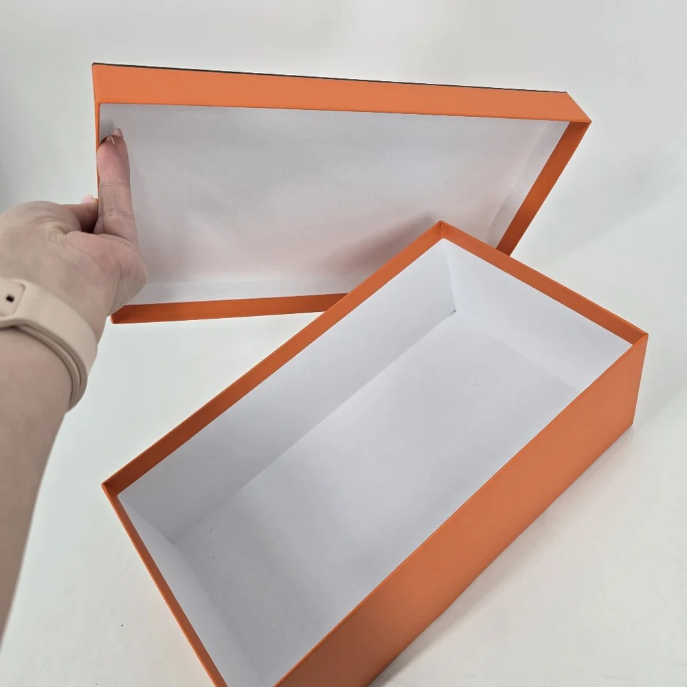 Hermes EMPTY Orange Shoe Box Rectangular - Picture 5 of 5